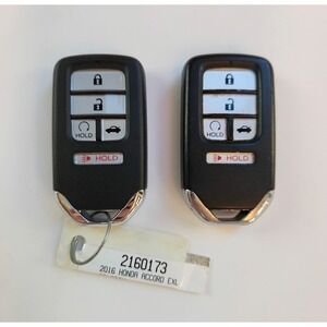 OEM 2016-2017 HONDA ACCORD DRIVER 1 and 2 Smart Keyless Entry Remote Key Fob Set